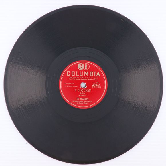 The Mariners, How Near To My Heart / It's No Secret 1950 10" 78rpm Record 39073 - Picture 4 of 16
